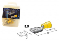 Autoline LAATTALIITIN 9.5mm NAARAS keltainen 25kpl