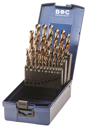 BOHRCRAFT PORANTERÄSARJA HSS-E CO5% DIN338 25-osaa