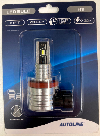 Polttimo AUTOLINE LED H11 9-32V 2200lm
