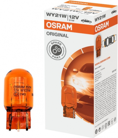 OSRAM ORIGINAL 12V WY21W AMBER