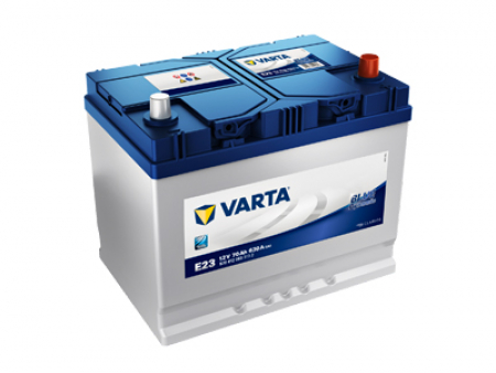 VARTA Blue Dynamic E23 / 12V, 70AH, 630A / 261x175x220  -/+ 