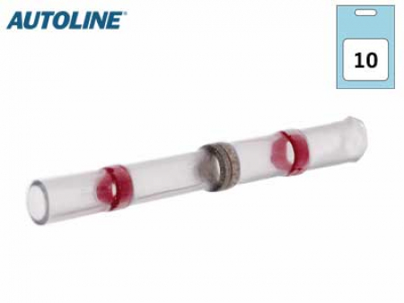 Autoline Kutisteliitin Punainen tinalla  0,5-1,5mm 10kpl
