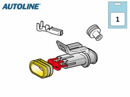 Autoline Liitinrasiasarja 2-U Vesitiivis