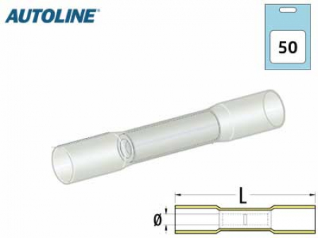 Autoline KUTISTEJATKO 0,2-0,5mm2 Kirkas  50kpl