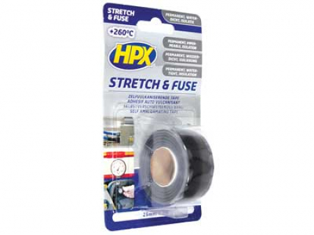 HPX STRETCH&FUSE Vulganointiteippi MUSTA  