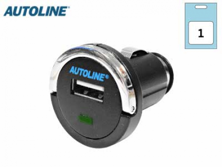 AUTOLINE USB Autolaturi 12/24V MINI 5V/1.2A