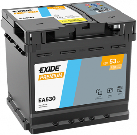 Exide Premiun 12V, 53Ah, 540A / 207x175x190  +/-