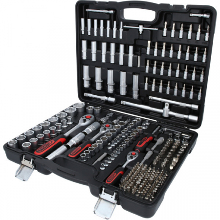 KS TOOLS 1/4"+3/8"+1/2" hylsyavainsarja, 255-osainen