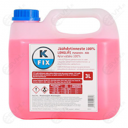 K-FIX Jäähdytinneste Long life punainen 3L
