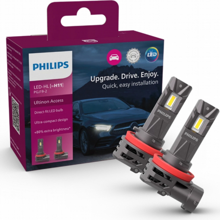 PHILIPS Polttimopari LED H11 12V ULTINON ACCESS
