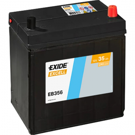 EXIDE Excell EB356 / 12V, 35Ah, 240A /  187x127x220 - + 